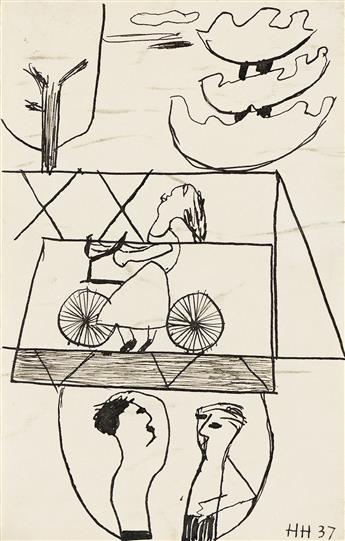 HANANIAH HARARI (1912 - 2000, AMERICAN) Untitled (Six Variations of a Theme).